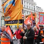 TUC's New Deal demo in central London, Saturday 12 May. GMB activists were marching for an end to zero hours contacts, an end to neglect of our public services and an end to Tory austerity.