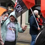TUC's New Deal demo in central London, Saturday 12 May. GMB activists were marching for an end to zero hours contacts, an end to neglect of our public services and an end to Tory austerity.